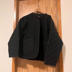 Seek Shelter Milo coat in organic cotton canvas with poly batting, black
Size 3X